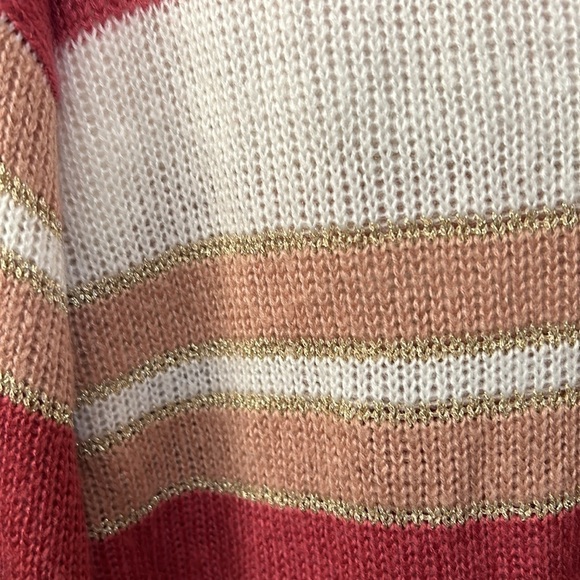 Pink Lily sweater. V neck. Long sleeve. Size L - Picture 4 of 8